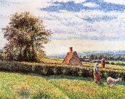 Camille Pissarro Women and the sheep oil painting reproduction